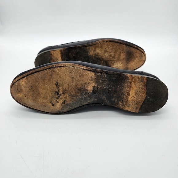 Bostonian Shoes Men 10 M Florentine Tassle Loafer Slip On Dress Black Leather - Picture 6 of 16